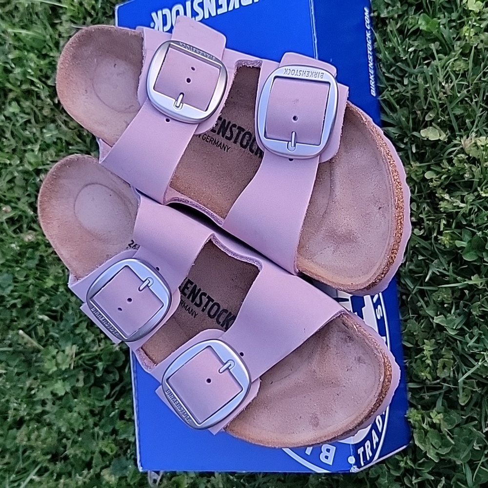 Arizona Big Buckle Nubuck Leather Yomo Lilac Size 38 Size 7